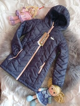 NOVÝ dívčí zimní kabát bunda Alpine pro 116/122 - 2
