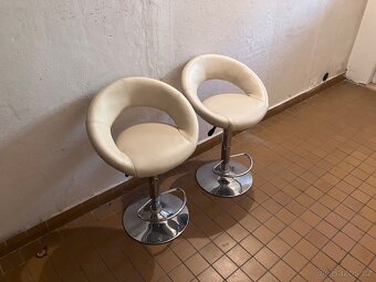 Barová židle (krémová) - 2