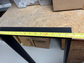 Zrcadlo v černém rámu 150x40 cm - 2