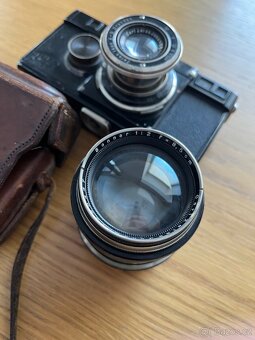 Contax Ia + Sonnar 8.5cm f2 + Tessar a obal - 2