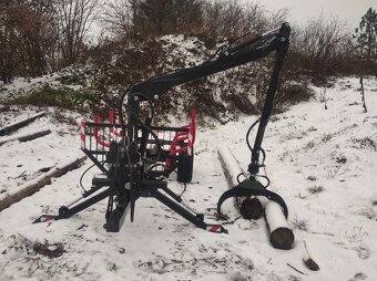 Vyvážečka, vyvážecí vlek, hydraulická ruka - 2
