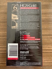 Videokazety Maxell 6hod - 2