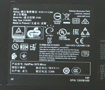 Dell OptiPlex 3070 Micro - 2