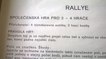 Stará stolní hra TOFA Rallye 70. léta - 2