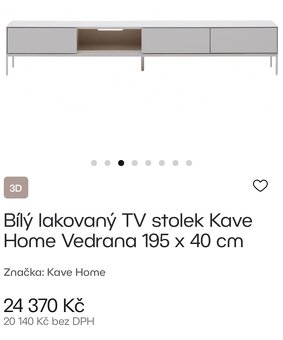 Stolek pod TV , TV skříňka vedrana,kave home bonami - 2
