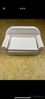 Dětská pohovka Cik-Cak růžová - 2