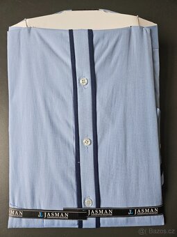 Pánská košile modrá - dlouhý rukáv - 42/43 Slimfit - 2