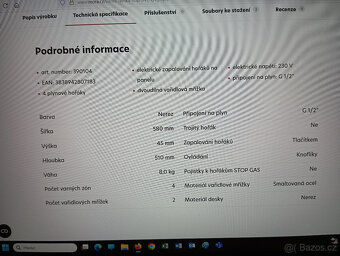 Plynová varná deska VDP 641 - 2