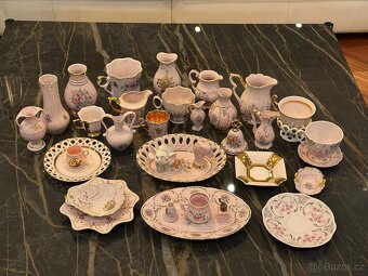 Sada - růžový porcelán - 2