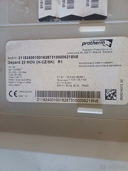 Atmosferický kotel Gepard 23 - 2