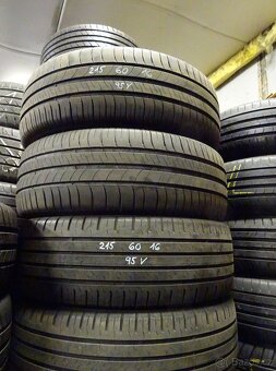 Letní pneu Continental a Michelin, 215/60/16, 4 ks, 5 mm - 2