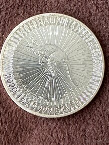 Stříbrné investiční mince Kangaroo. 1 Oz. - 2