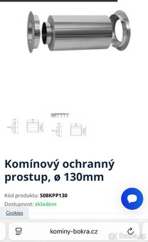 Komínový prostup na 130mm rouru - 2