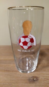 Starý pivní půllitr MS Itálie 1990 Michal Bílek - 2