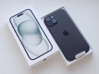 Apple iPhone 15 256GB Black, ZARUKA, Baterie 100% - 2