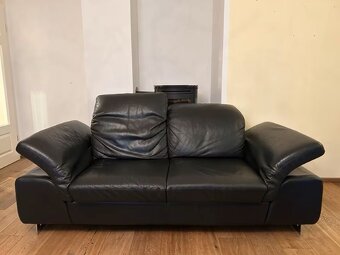 Pohovka, sedačka - pravá kůže, černá, W.SCHILLIG - 2