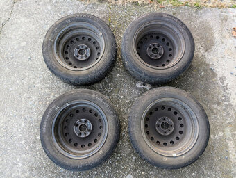 Plechové disky Fiat Brava 5,5Jx14 a dojezdové kolo - 2
