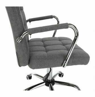Kancelářské křeslo, kancelářská židle, šedá, MORGEN - 2