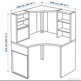 Rohový pracovní stůl - 2