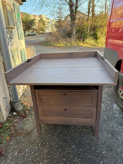 Přebalovací komoda IKEA Sundvik - šedohnědá - 2