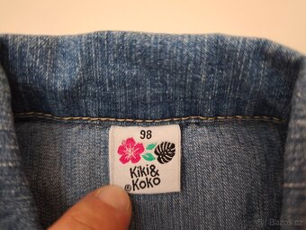 Dívčí riflová bunda bundička vel. 98 - 2