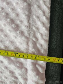 Světle růžová minky deka - 2