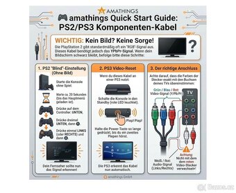 Komponentní kabel pro Playstation 2/3 - 2