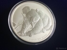 1 kg stříbrná mince koala 2010 - originál - 2