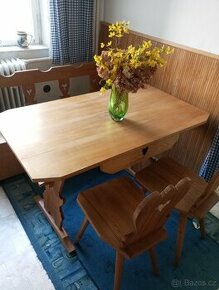 Selská lavice, stůl a ždle - 2