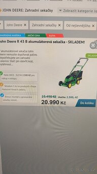 Zahradní sekačka JD - 2