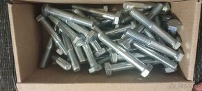 Šroub M10 x 65 mm, pevnostní 8.8. částečný závit, bílý zinek - 2