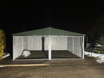 Plechová garáž 6x5m - 2