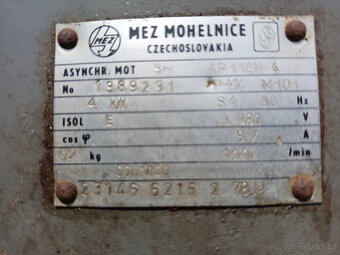 Elektromotor MEZ 4 kW/1440 ot. - 2