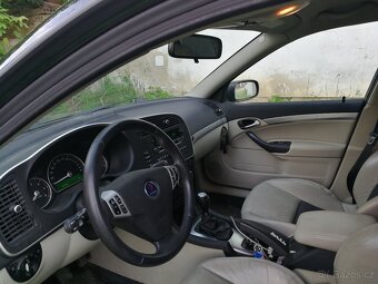 Saab 9-3 1,9TiD 88kw,kůže, 10 airbagu, klima, VECTOR SPORT - 2