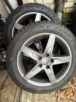 Sada Alu kol R17 5x112 Passat Superb zimní pneu - 2