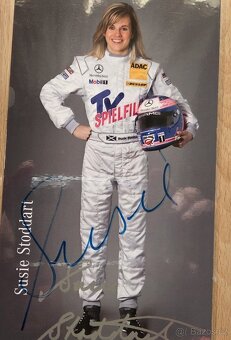 Susie Stoddart Mercedes DTM originální autogram - 2