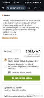 Nové neotevřené čerpadlo domácí vodárna Gardena automatic - 2