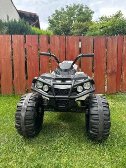 Elektrická dětská čtyřkolka ATV bílá s EVA koly, MP3 a LED - 2