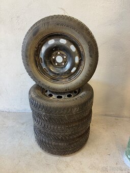 Plechové disky 5x100 R15+ zimní pneu - 2