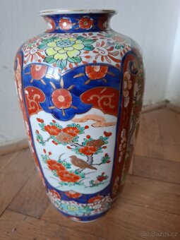 Starožitná porcelánová váza ručně malovaná - 2