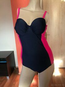 Modro-růžové jednodílné plavky vel.46B - 2