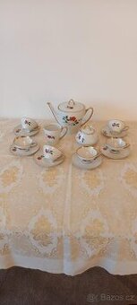 Starožitný porcelánový čajový kávový servis - 2