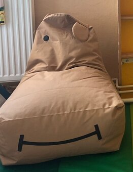 Dětské sedací vaky HIPPO hrošík - 2