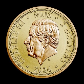 Stříbrná mince 1 oz Český lev 2024 Fine & Rose gilded - 2