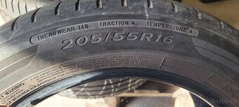 Prodám 2ks Pneumatiky Letní 205/55 R16 Dunlop - 2