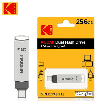 NOVÝ Duální USB-A 3.2 / Type-C Flash Disk 256 GB (Kodak) - 2