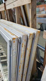 Okno PVC - 2220x1340 mm - STARŠÍ - 4 KS - 2