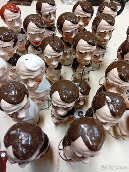 Sádrové odlitky loutkovích hlaviček - 2