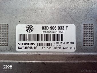 Řídící jednotka 03D 906 033 F, budíky a sada zámků VW Polo - 2