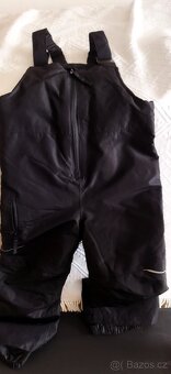 Dětské zateplené kalhoty s laclem vel. 110 a 116 - 2
